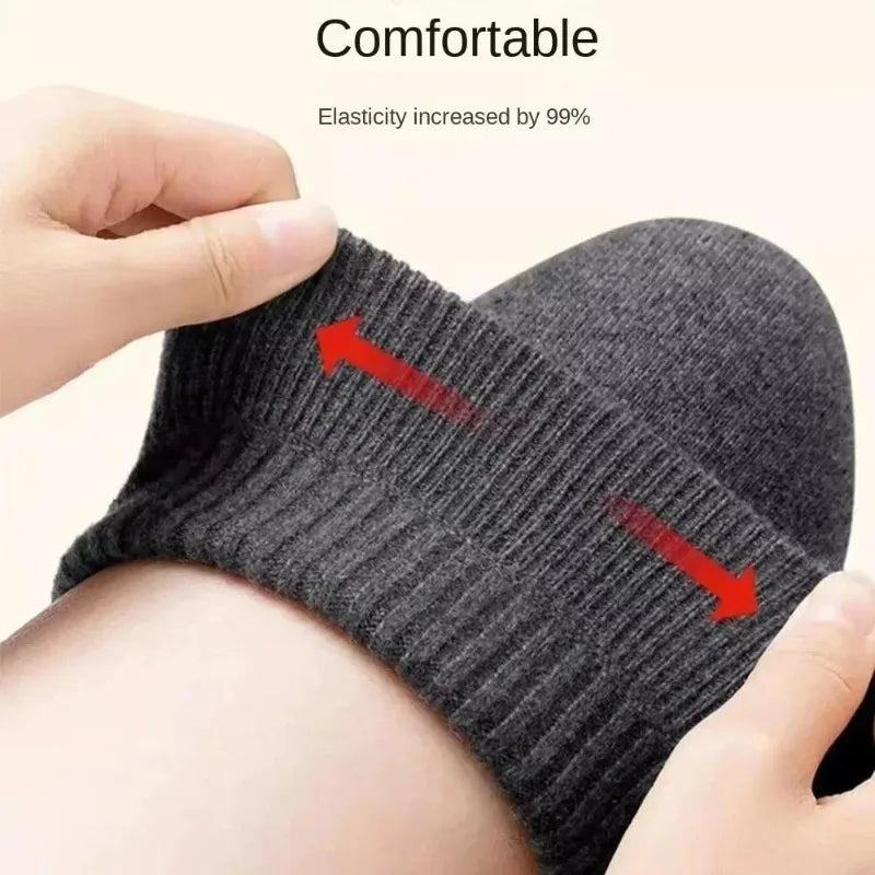 Solid Ribbed Calf Leg Warmers with Open Ends