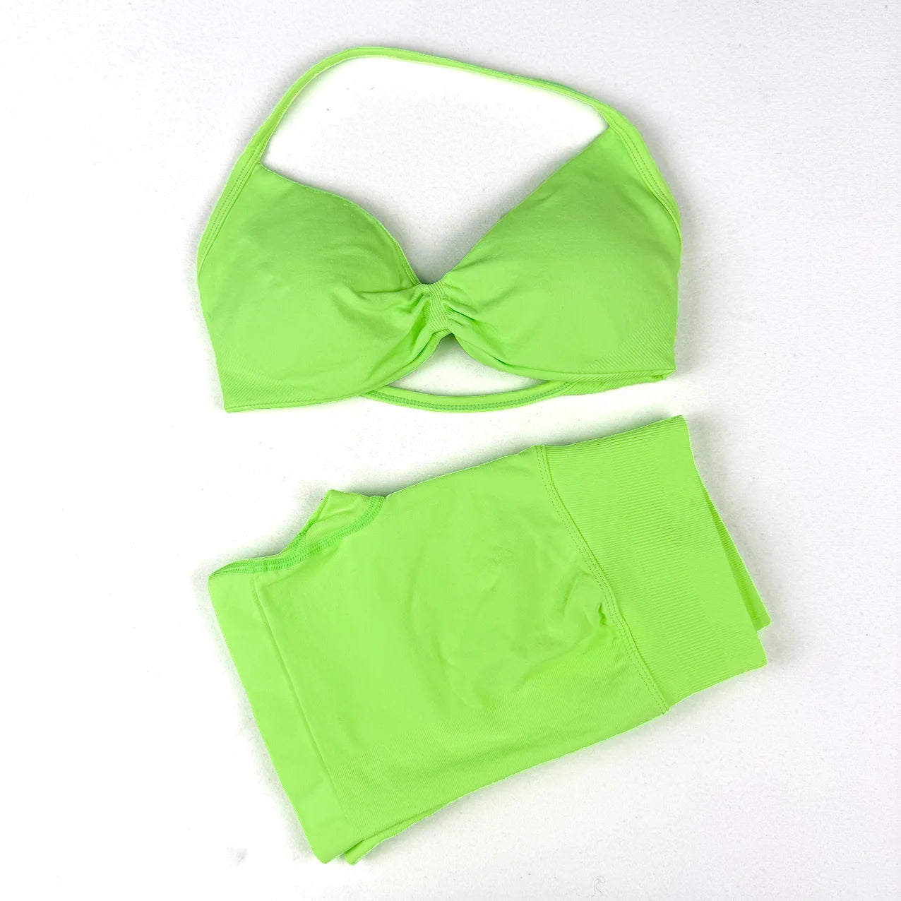 Women's Halter Bra And Variable Bottoms Yoga Set