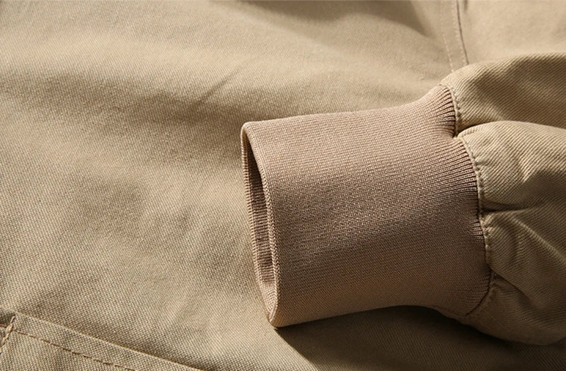 Fury Brad Pitt WW2 US Army Military Tanker Jackets Khaki Cotton Field Combat Outwear Uniforms Spring Autumn Lightweight Coats