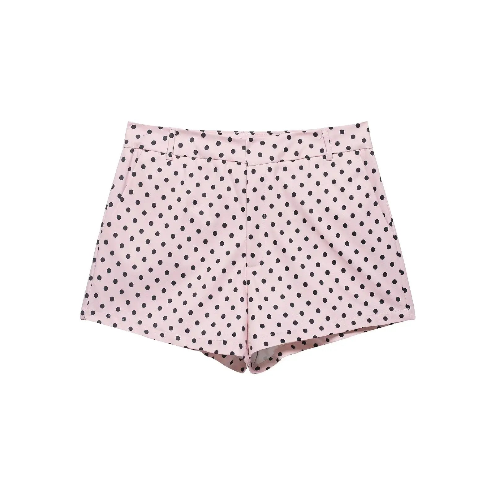 Women's Polka-Dot High-Neck Zip-Front Jacket
