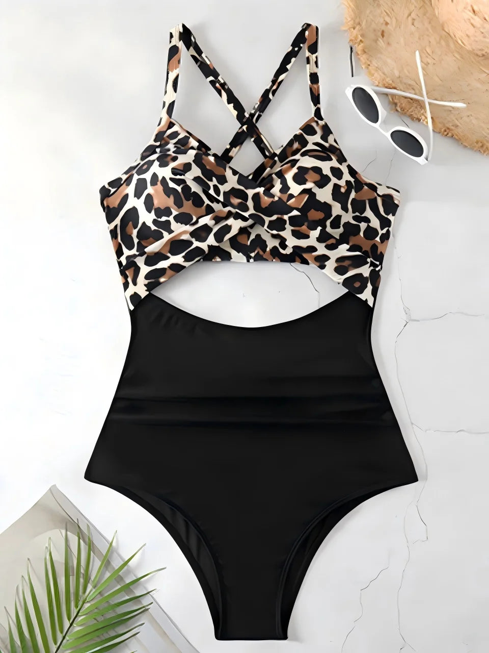 Ruched Solid One-Piece Swimsuit