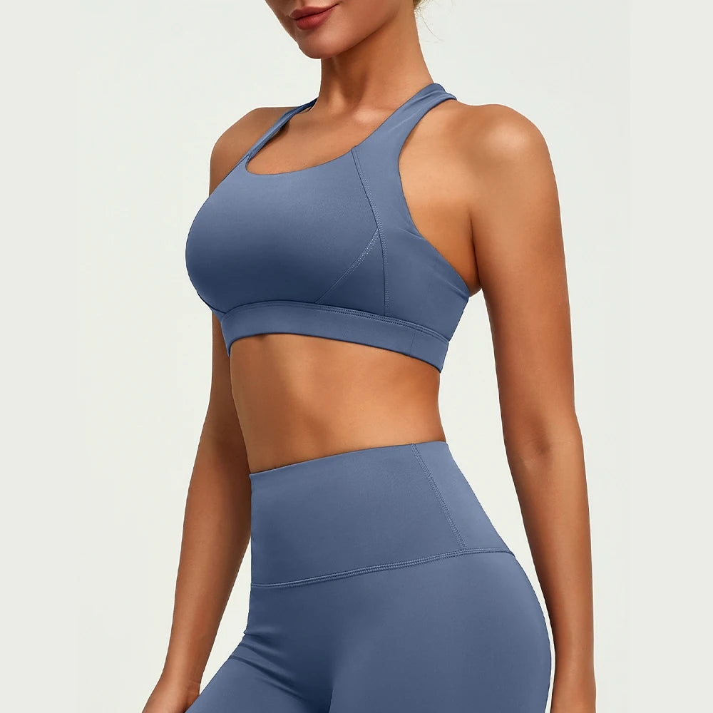 Women's Cross Back Strappy Sports Sports Bra For Workout Outfits