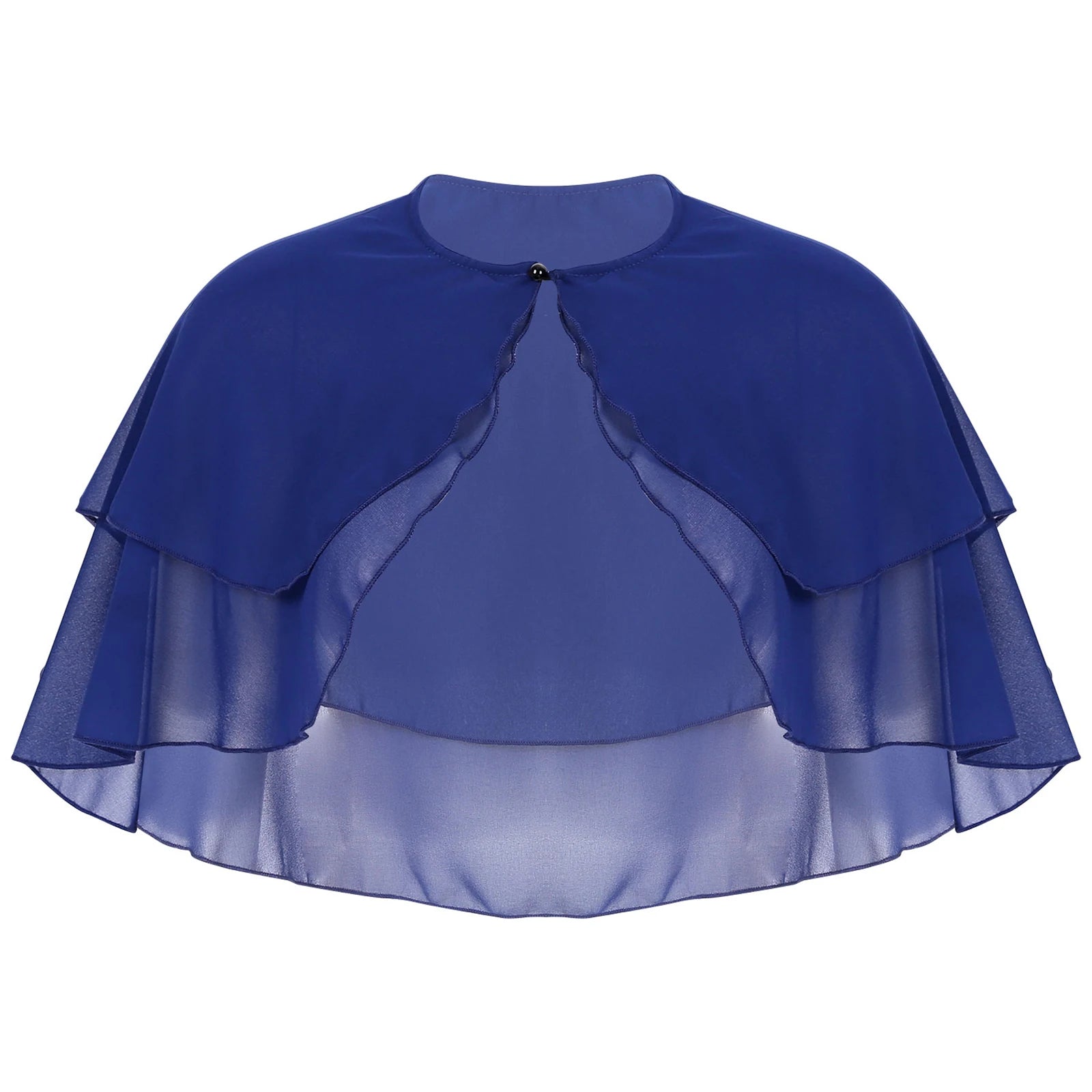 Layered Chiffon Capelet for Layering over Dresses and Tops