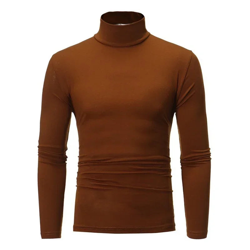 Men's Fitted Turtleneck Long Sleeve Sweater