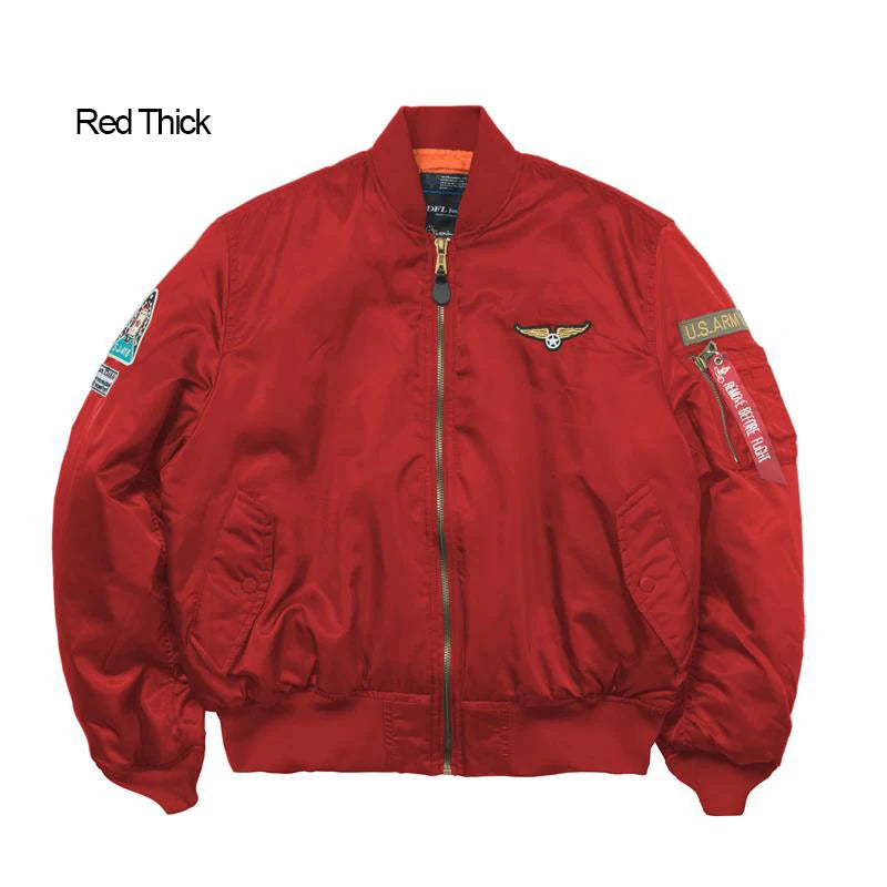 Men's Bomber Jacket Casual Fall Winter Military Jacket and Coats Outwear