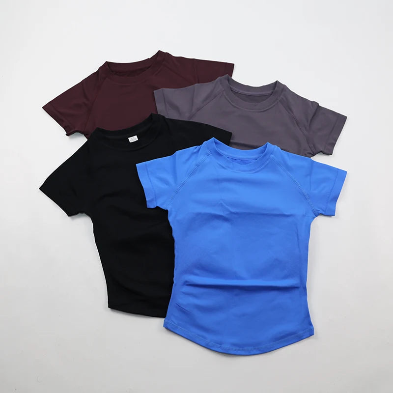 Women's Tee And Shorts Yoga Set For Workout Outfits