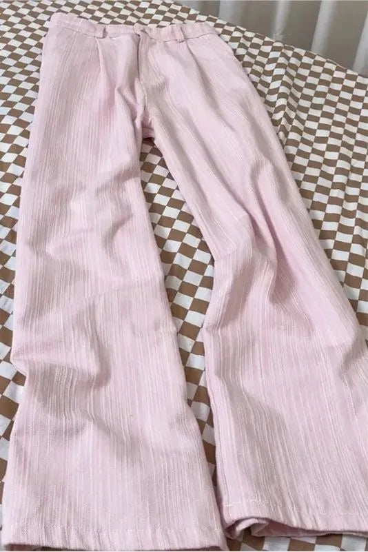 Women's Striped Washed Loose Fit Denim Jeans For Everyday Outfits