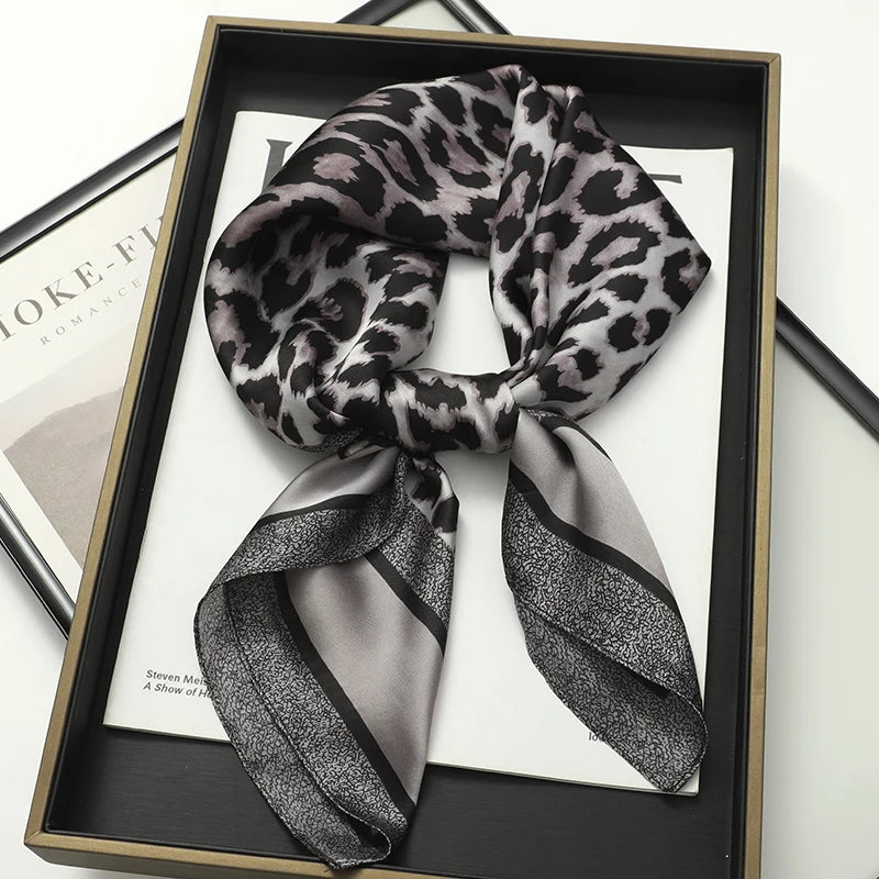 Floral Print Large Square Scarf for Draped Wrap Styling