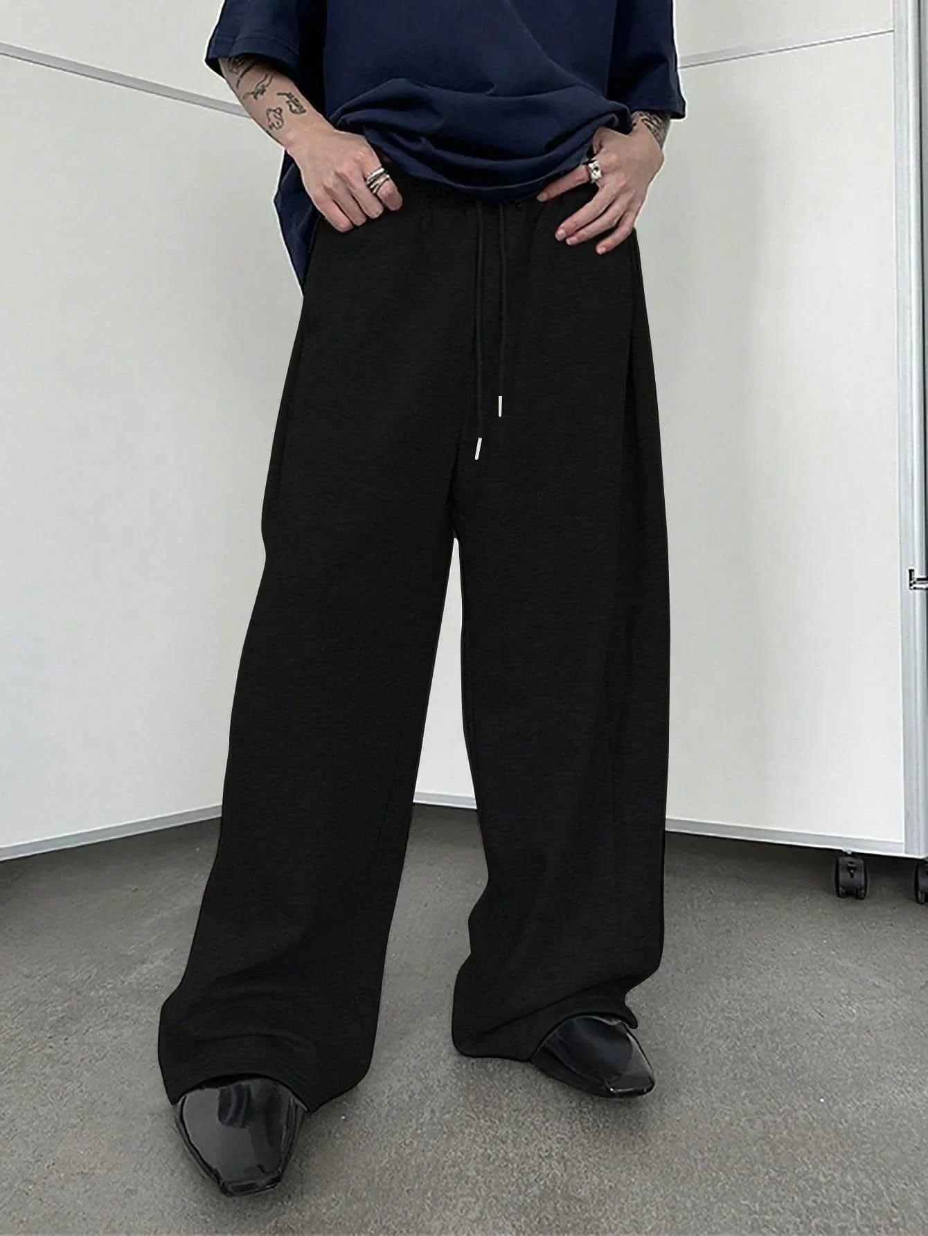 Full Length Loose Fit Casual Drawstring Running Jogger Pants