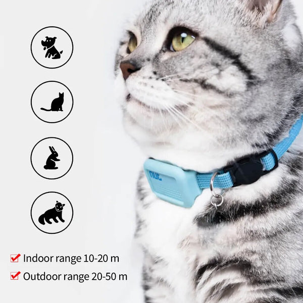 New Waterproof Pet GPS Bluetooth Locator Anti-lost Collar Dog Cat Smart Positioning Tracker Lightweight Tracking Supply Smart