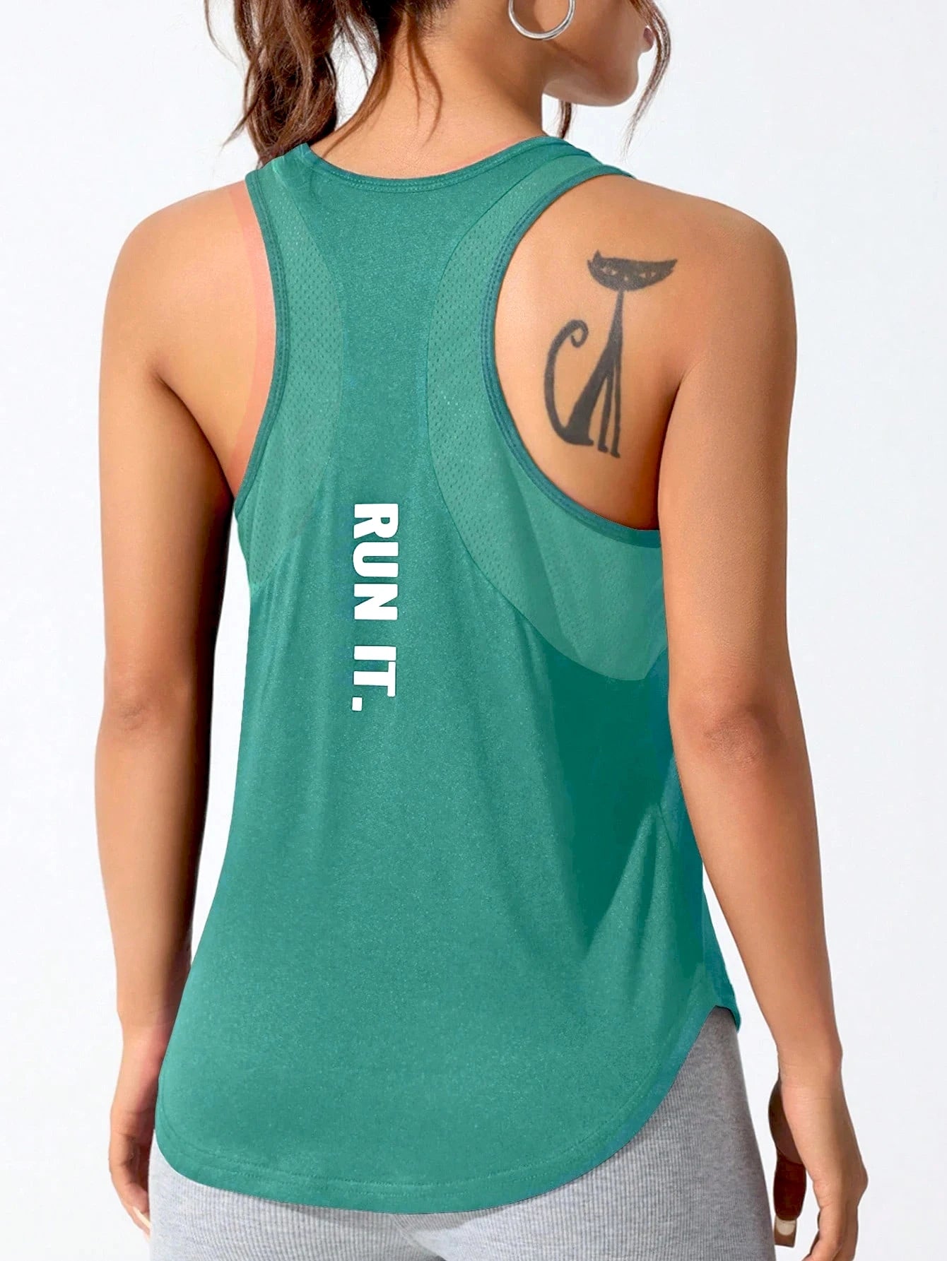 Women's Loose Racerback Sleeveless Sports Tank Top For Workout Outfits