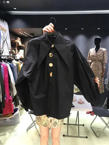 Women's Collared Long Sleeve Shirt