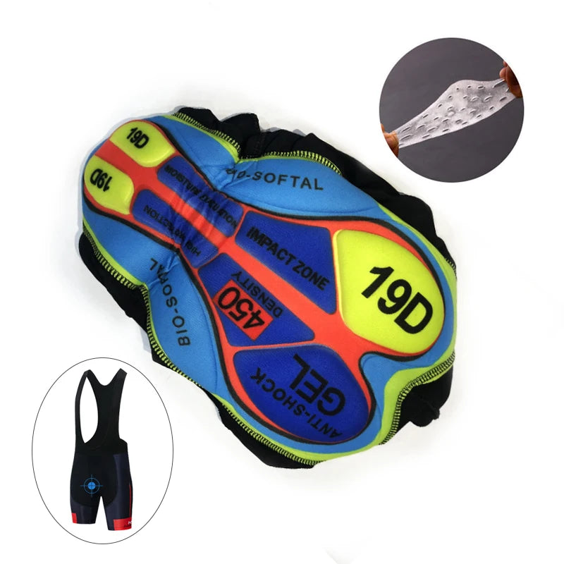Men's Summer Cycling Jersey and Bottom Set with Zip-Front Top Styles