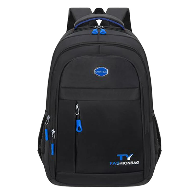 Everyday Commuter Backpack with Contrast Zippers and Multiple Front Pocket Styles