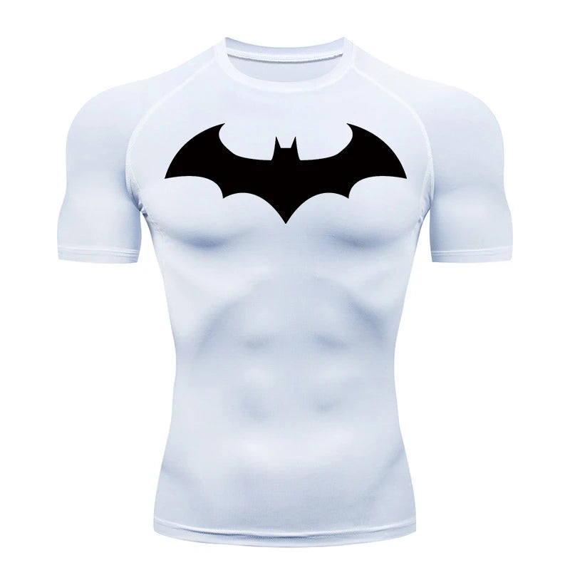 Fitted Crew Neck Short Sleeve Compression T Shirt