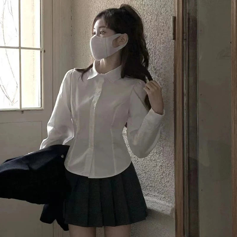 Women's Collared Long Sleeve Shirt