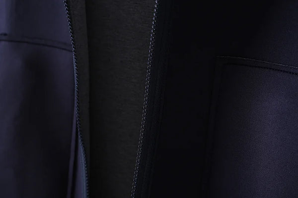 Mid Length Waistcoat Sleeveless Jackets Two Sided Wearing Contrasting Color Hooded Air Cotton Drape Vest For Women