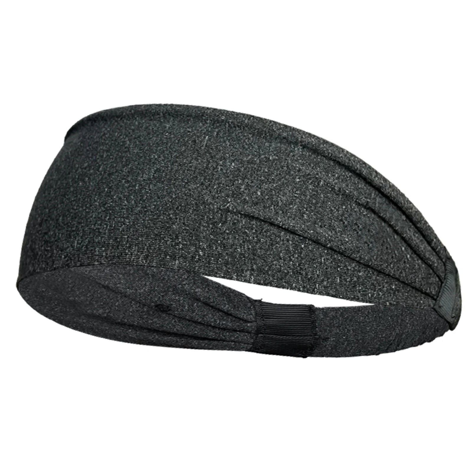 Elastic Sports Headband with Wide Fabric Band for Hair Control