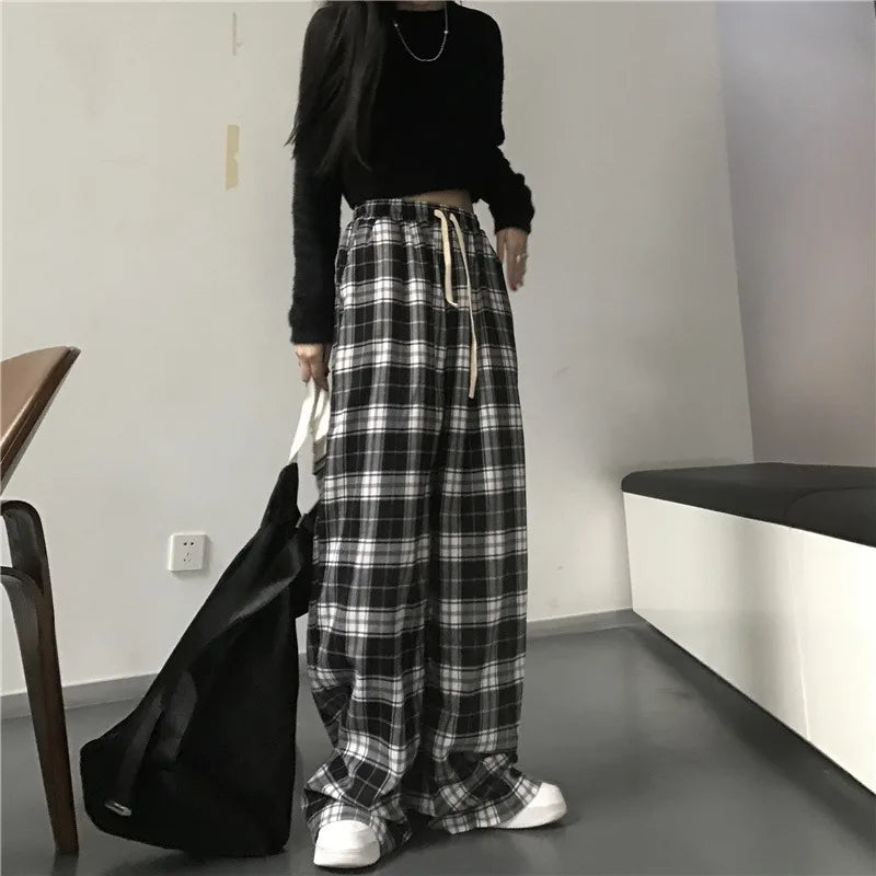 Full Length Loose Fit Casual Streetwear Pants with Waistband