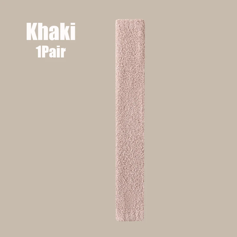 Solid Plush Leg Warmers with Long Footless Shape
