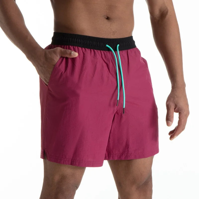 Men's Swimsuit Bottoms in Solid Swim Brief Style for Beach and Pool Wear