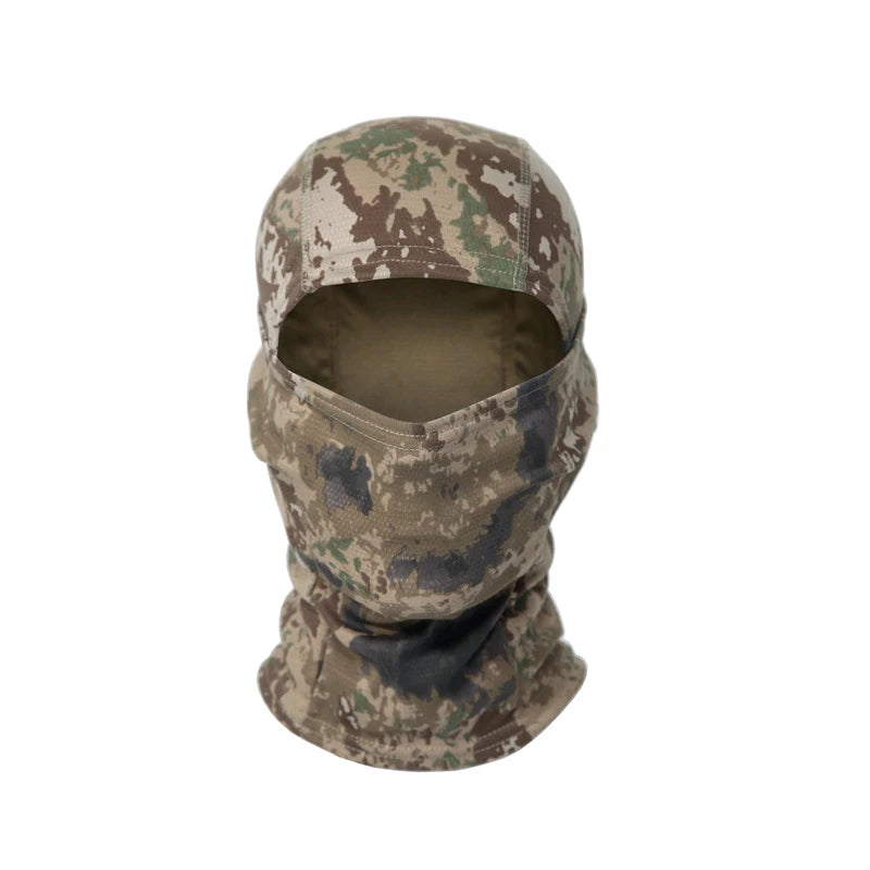 Full Face Balaclava Hood with Solid and Camouflage Options