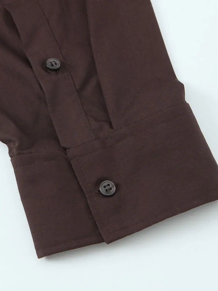 Women's Long Sleeve Blouse with Scarf Neck Detail