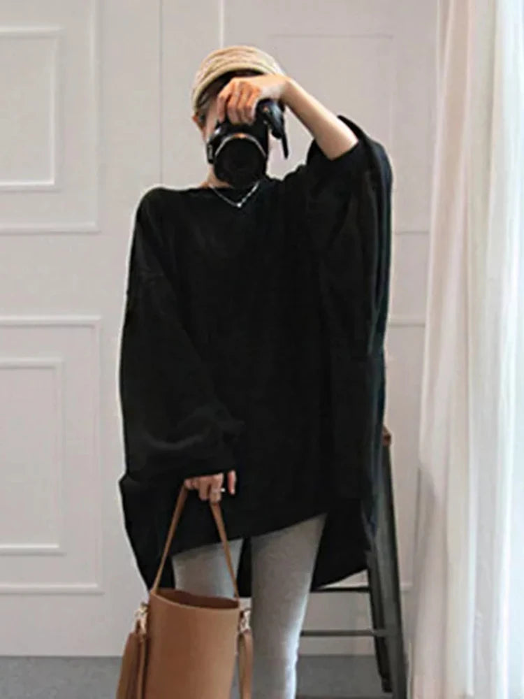 Long Sleeve Casual Pullover Sweatshirt with Original Style Options