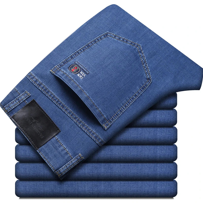 Men's Straight Leg Denim Jeans for Casual Everyday Wear