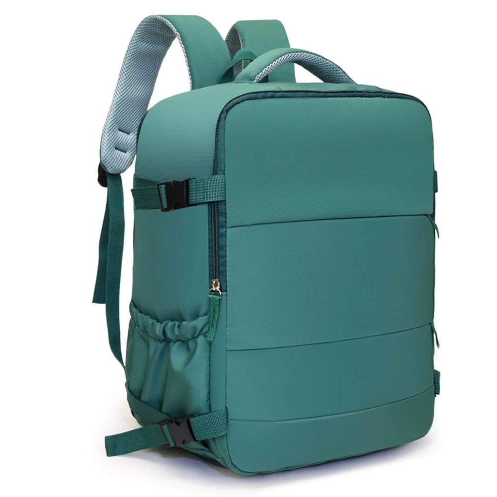 Short Trip Travel Backpack with Rectangular Shape and Laptop Compartment Design
