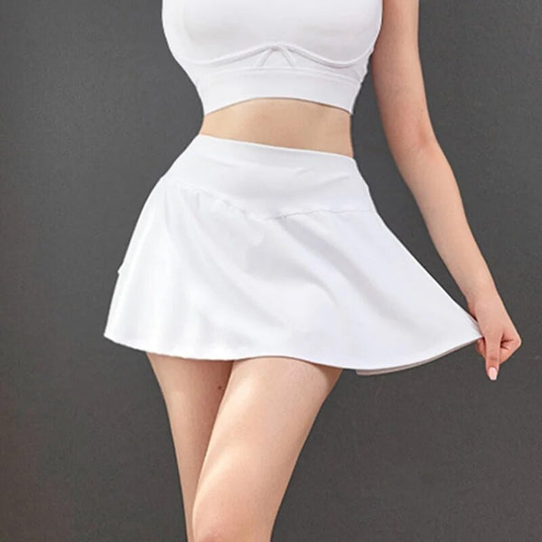 Cloud Hide Women Golf Tennis Skirts Sports Pocket Pleated Skirt Fitness Girl Dancing Shorts Quick Dry Gym Workout Running Skorts