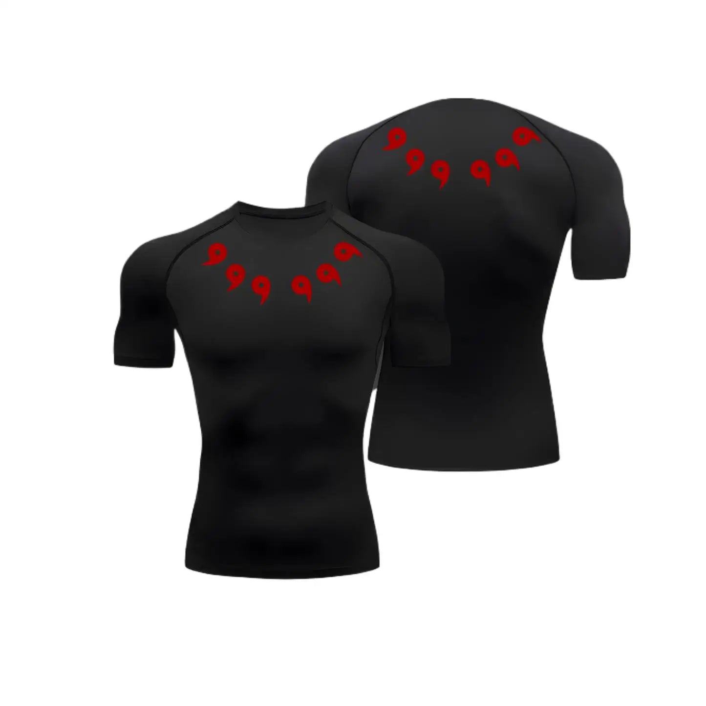 Anime Graphic Compression Short Sleeve T-shirt For Sports Outfits