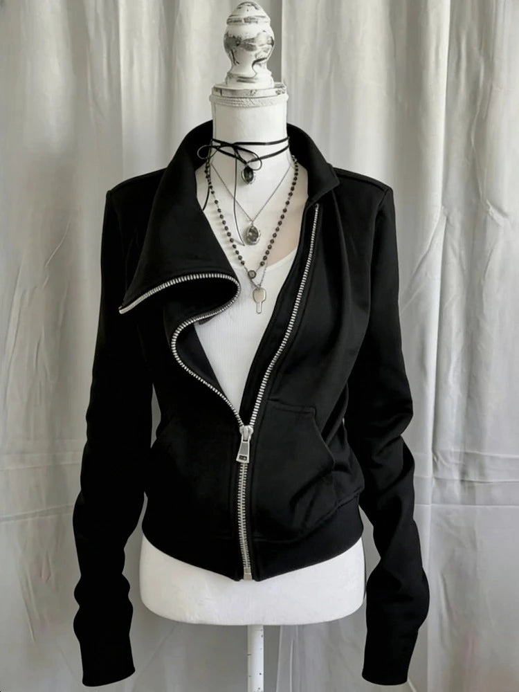 Fluffy Trim Long Sleeve Full Zip Casual Hoodie