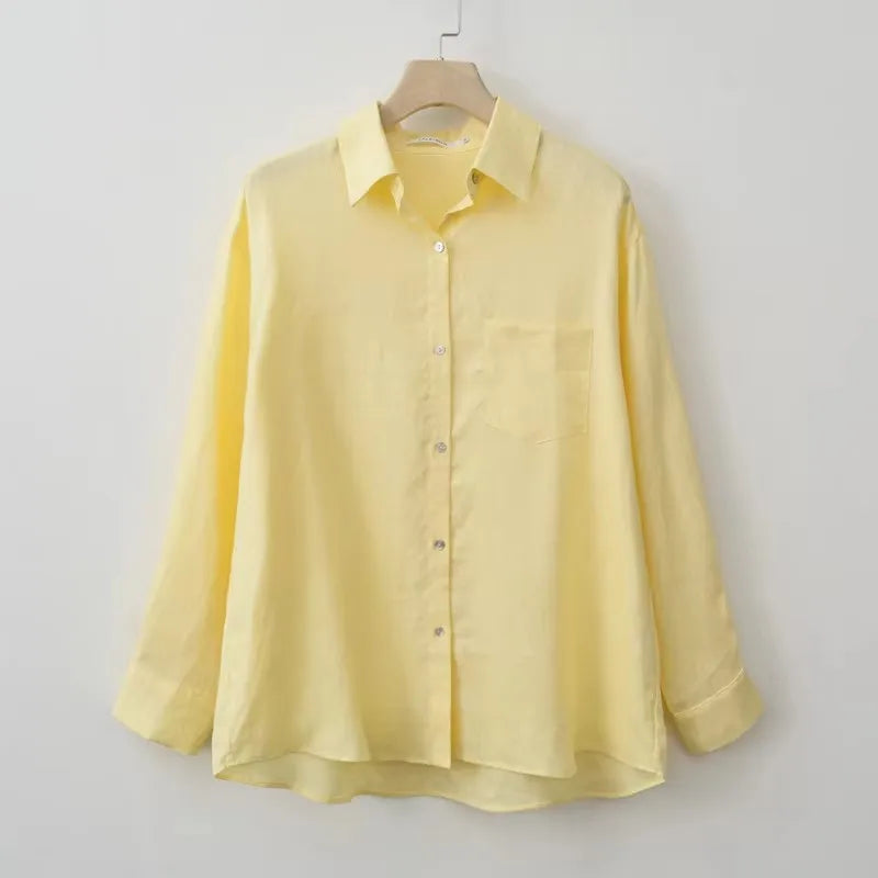 Women's Collared Long Sleeve Shirt