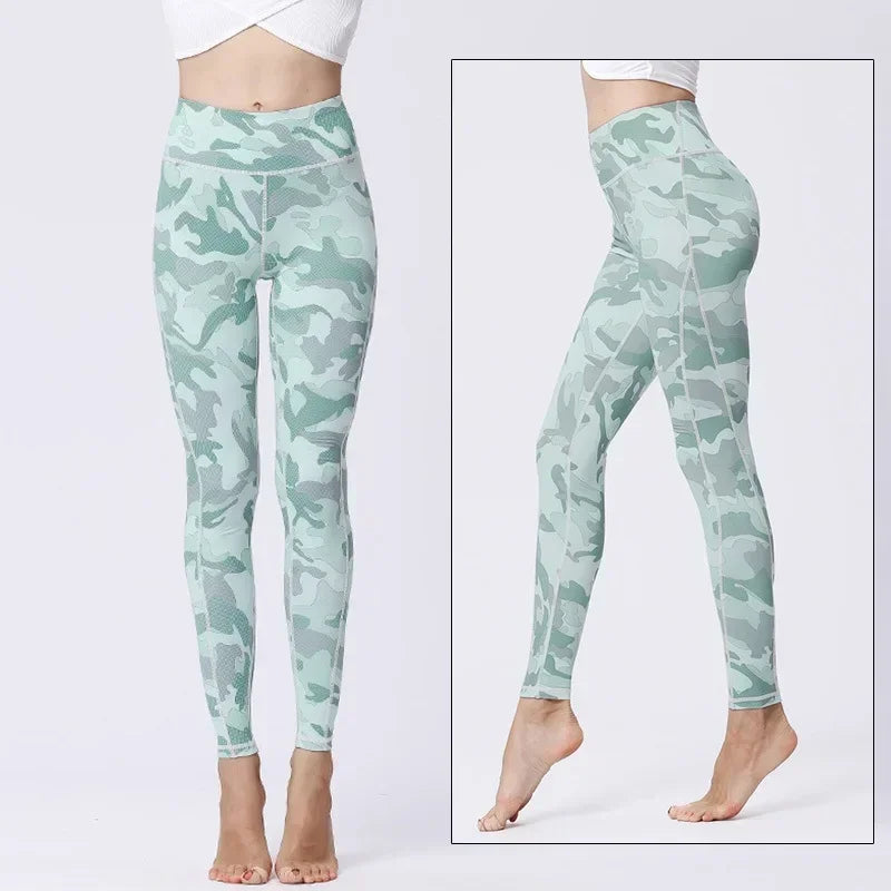 Women's Printed High-Waist Workout Leggings