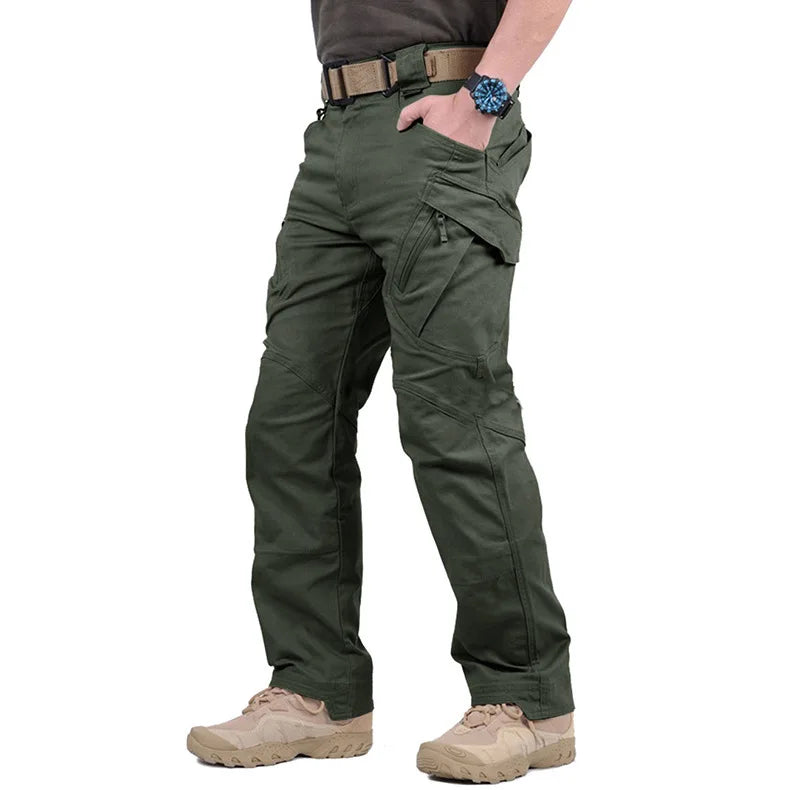 Men's Multi Pocket Zip Fly Casual Cargo Pants