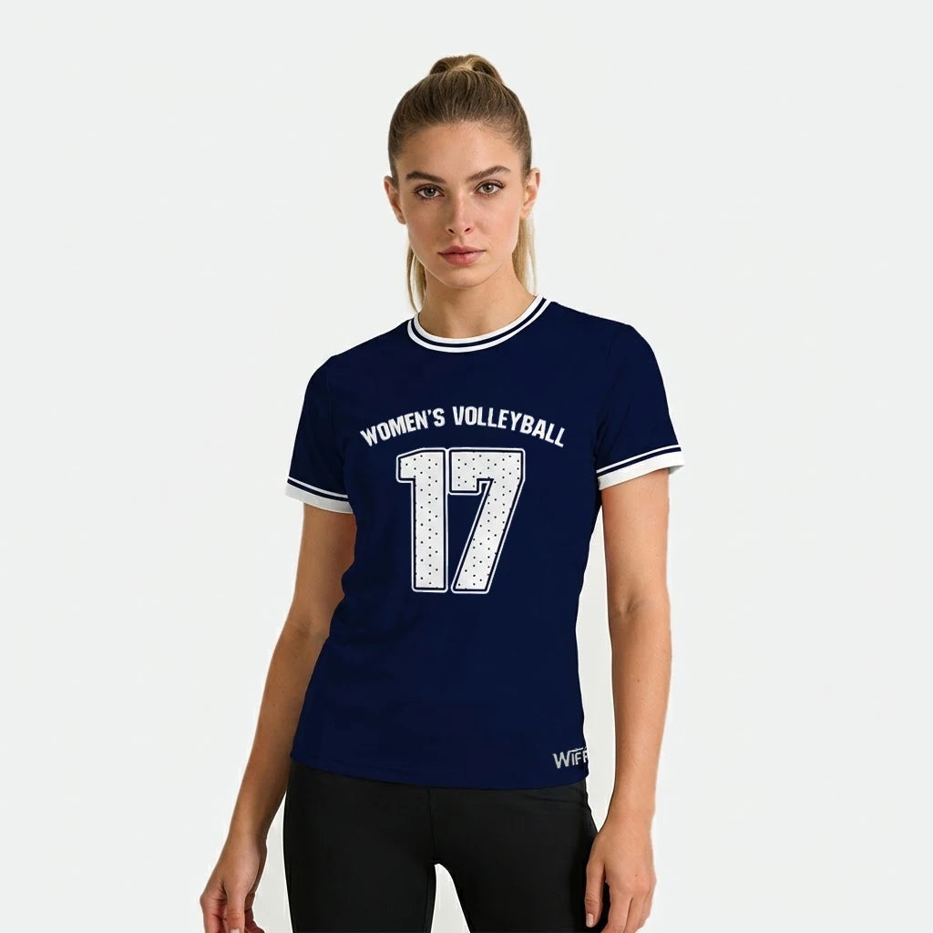 Number Nine Volleyball Short Sleeve Jersey For Sports Outfits
