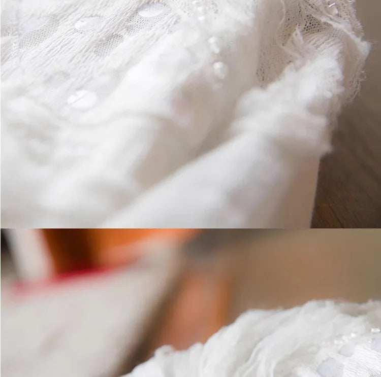 Knitted sunscreen cardigan female short heavy industry flower Korean version loose ice silk thin coat female