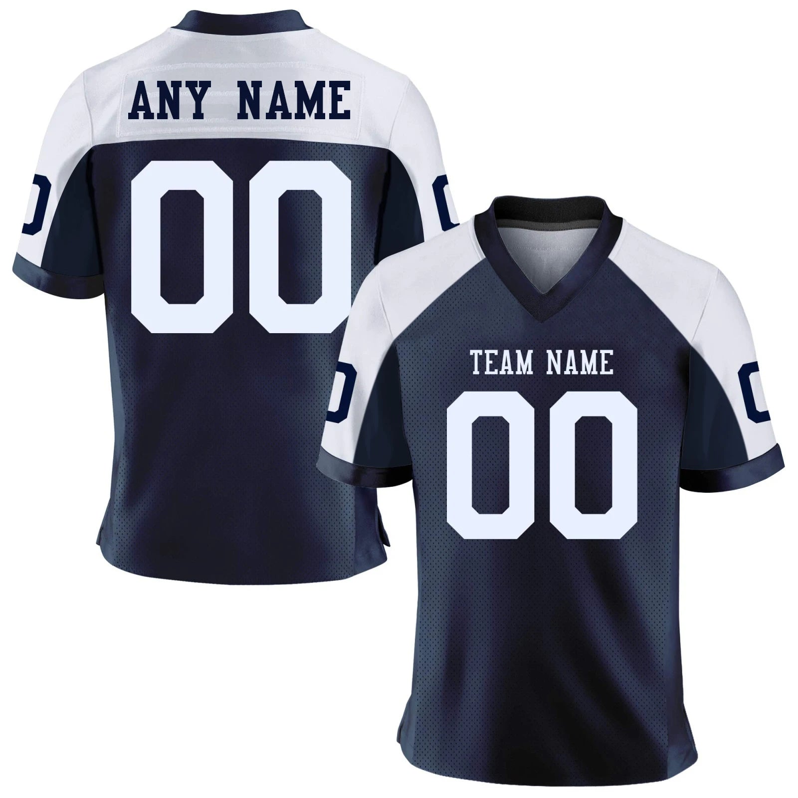 American Football Graphic Short Sleeve Sports Jersey with Number Print