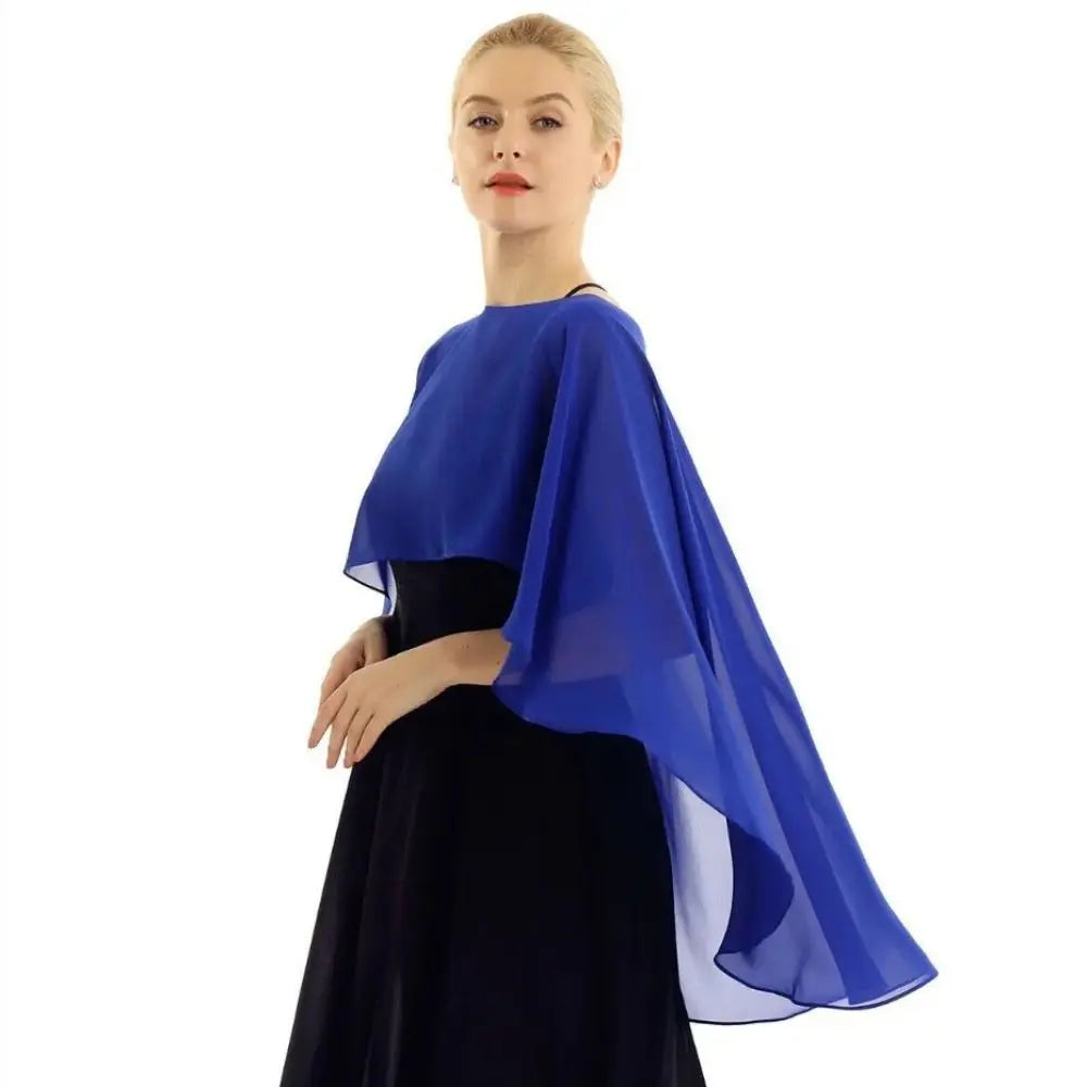 Sheer Flowing Drape Cape for Layering over Outfits