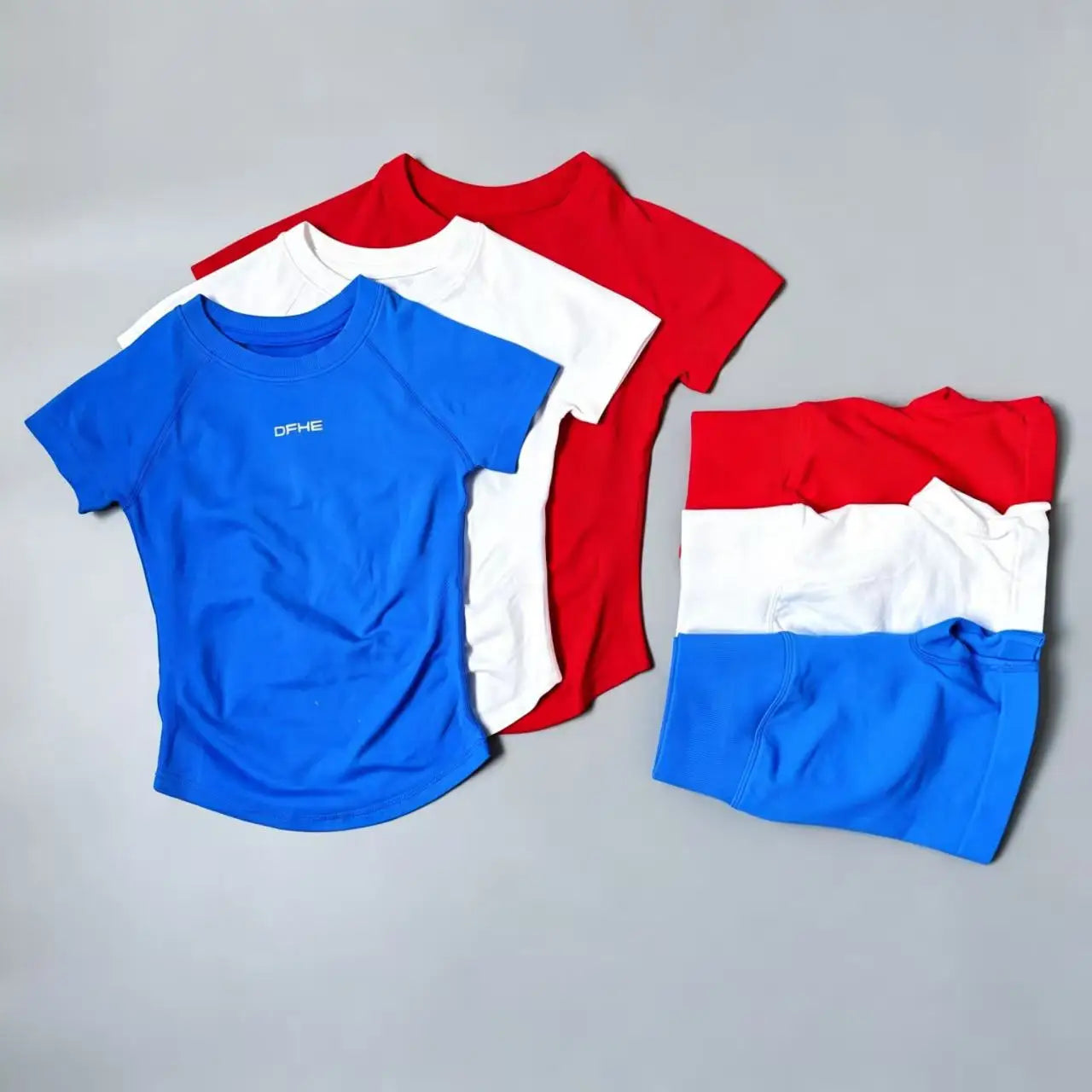 Women's Tee And Shorts Yoga Set For Workout Outfits