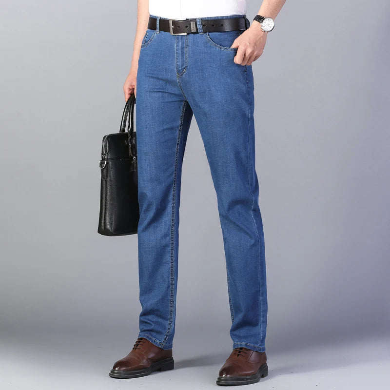Men's Straight Leg Denim Jeans for Casual Everyday Wear