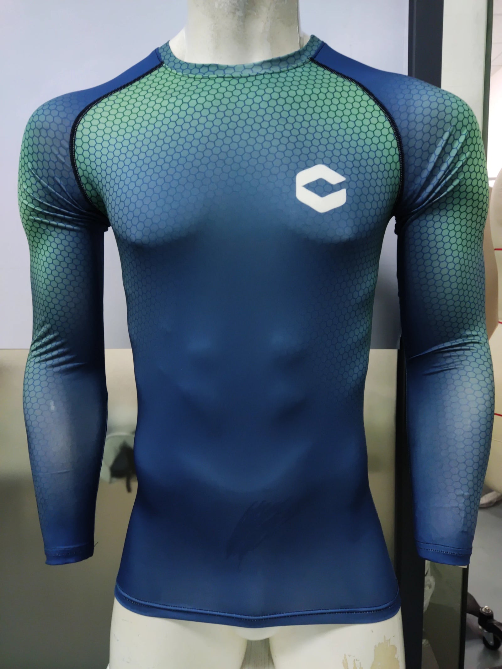 Graphic Compression Long Sleeve Rash Guard For Sports Outfits