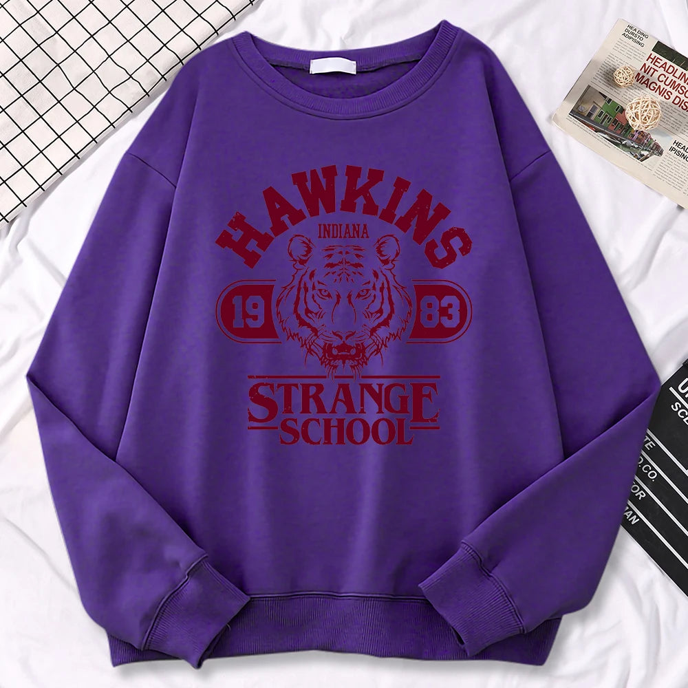 Letter Graphic Long Sleeve Pullover Casual Hoodie for Layering