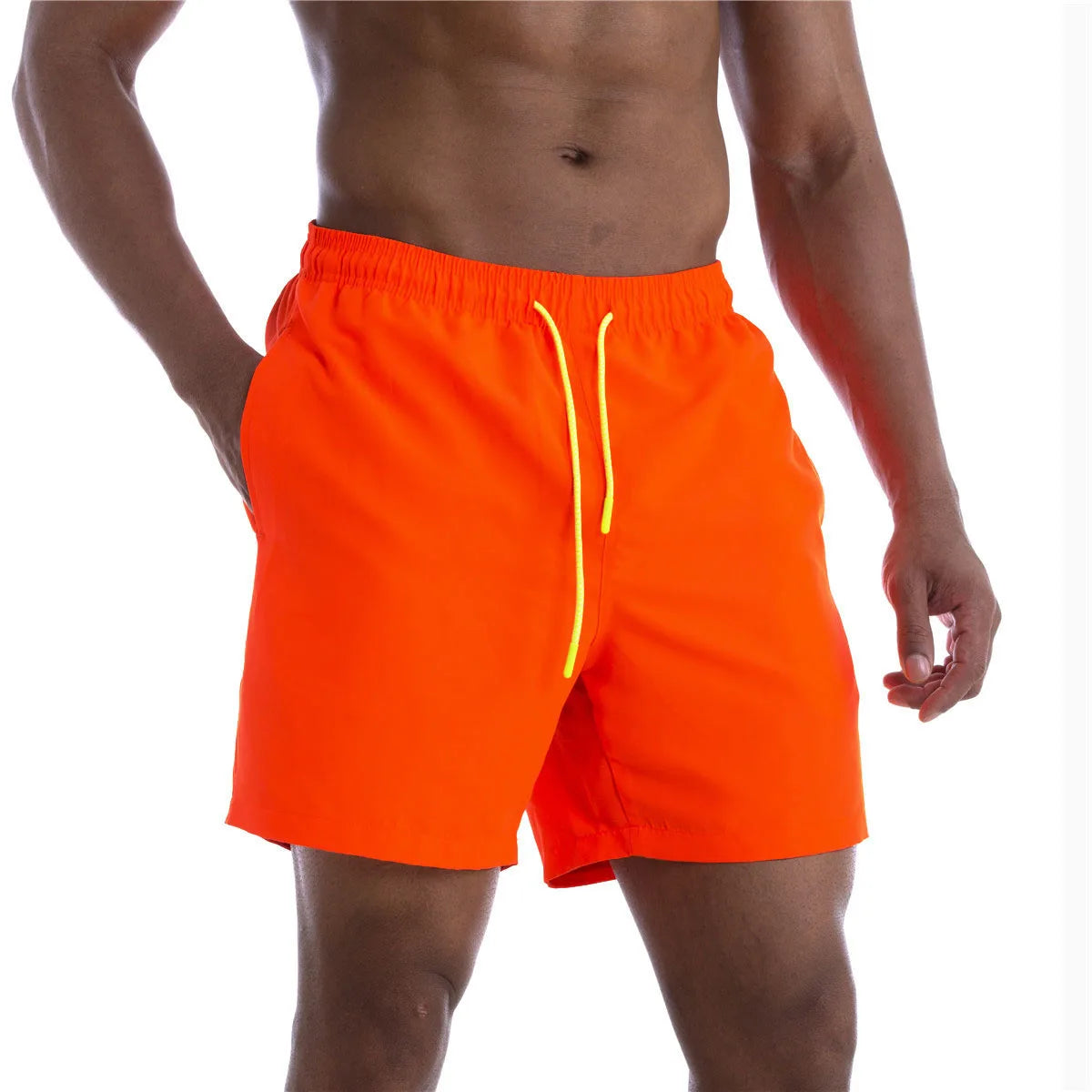 Men's Swimsuit Bottoms in Solid Swim Brief Style for Beach and Pool Wear