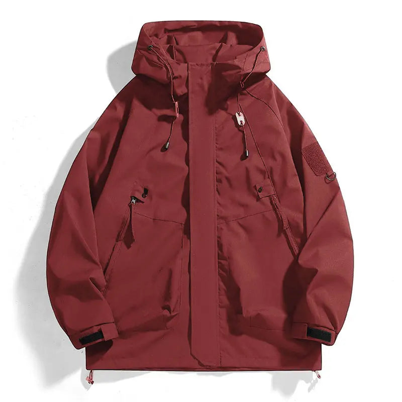 Hooded Colorblock Outdoor Jacket
