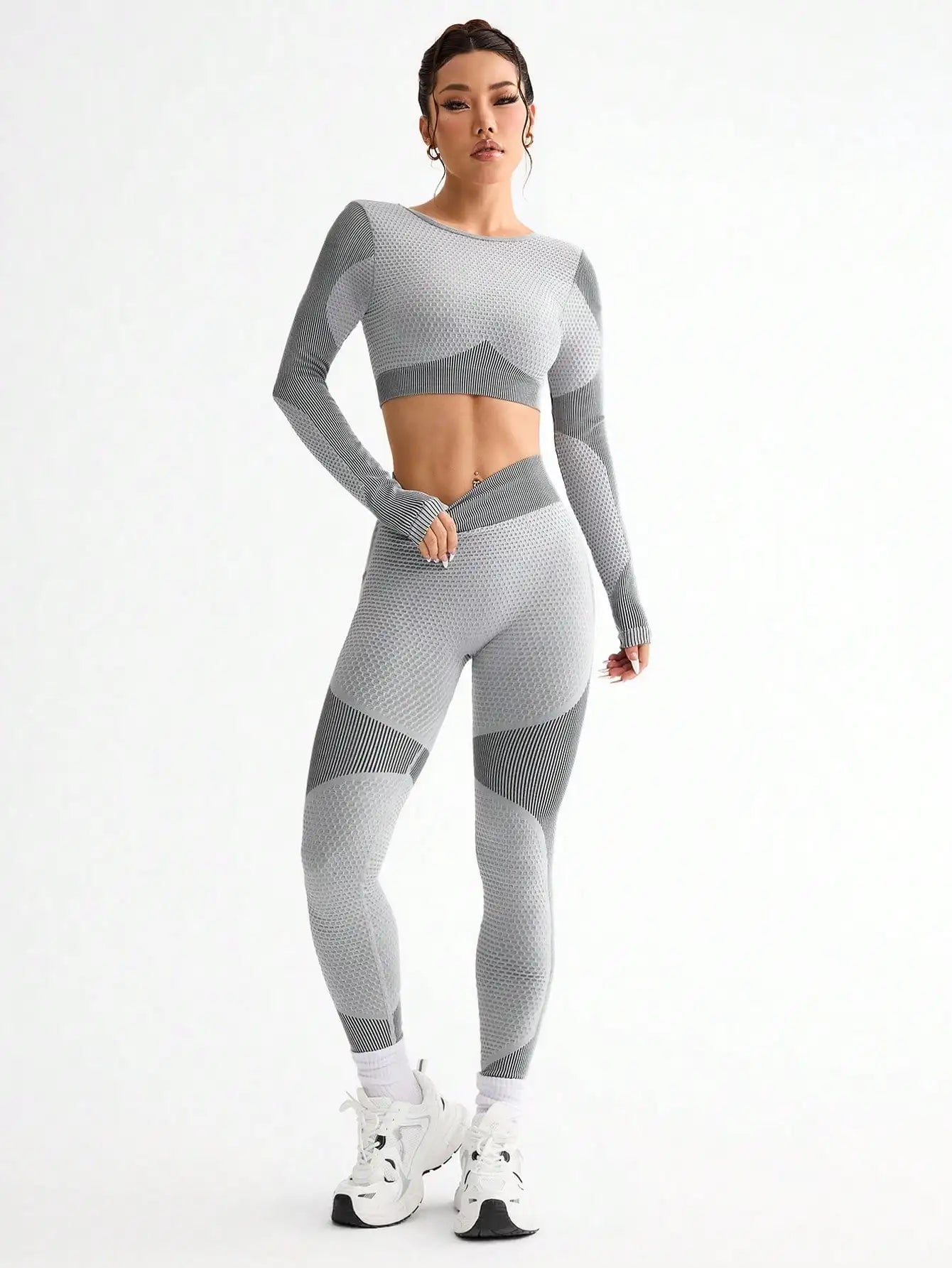 Women's Cross-Back Top and Leggings Workout Set