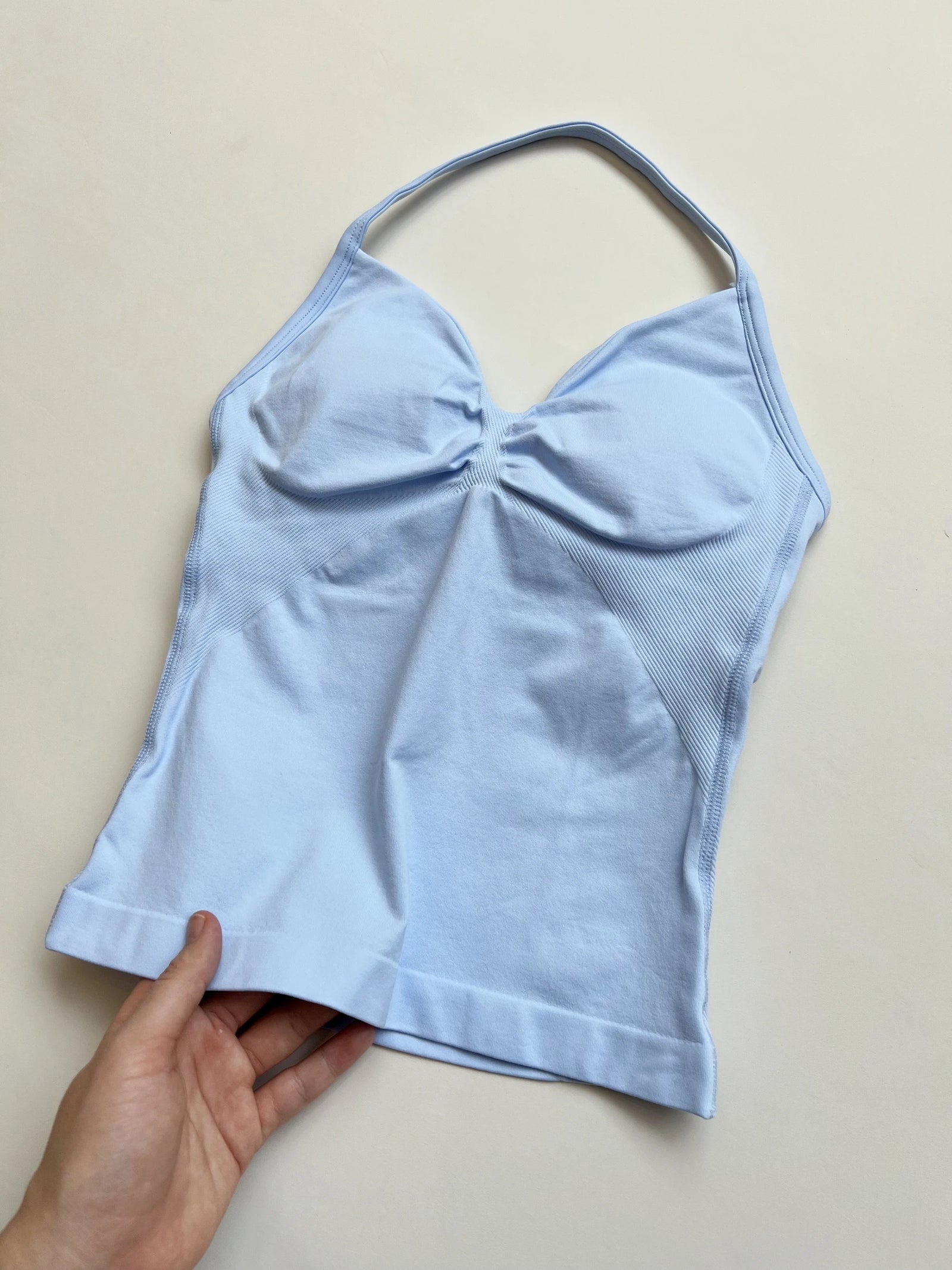 Women's V Neck Strappy Longline Tank Top For Workout Outfits