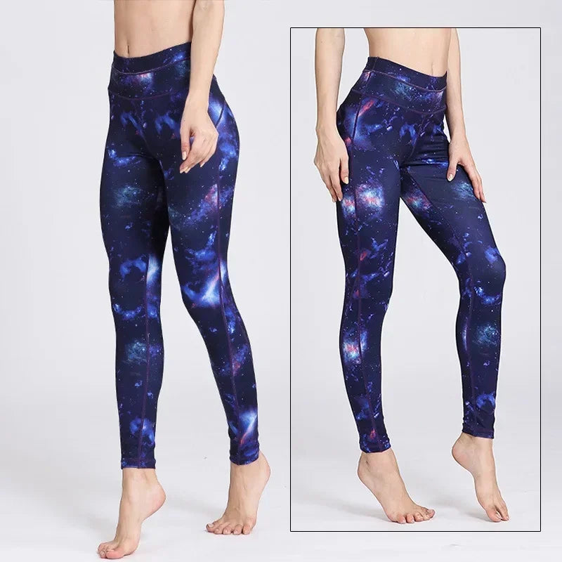 Women's Printed High-Waist Workout Leggings
