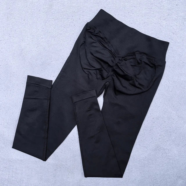 Women’s Ribbed-Waist Yoga Leggings